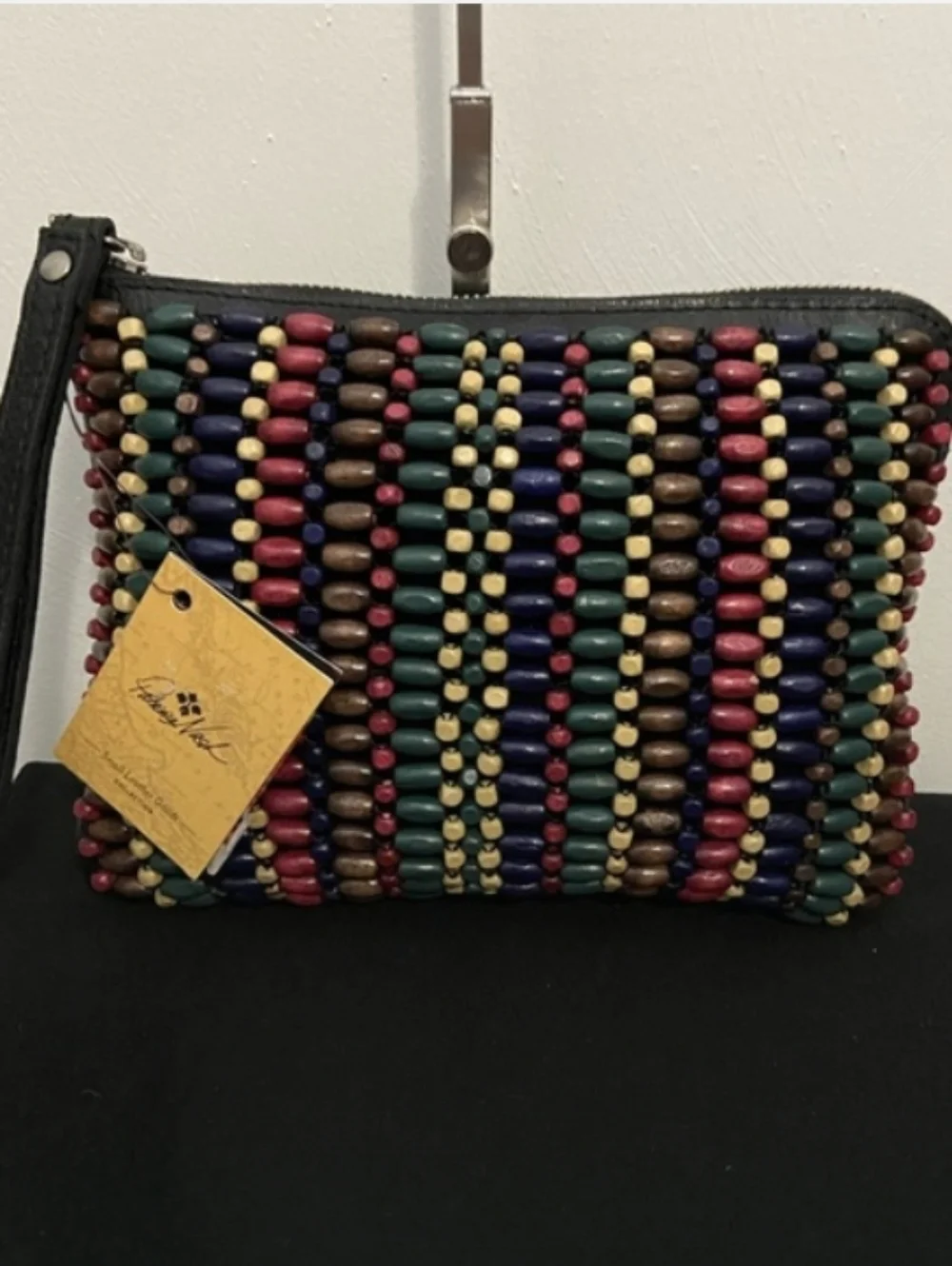 Patricia Nash-Cassini Beaded Wristlet Clutch (Blue-Forest Bead💙🖤) - Picture 4 of 7